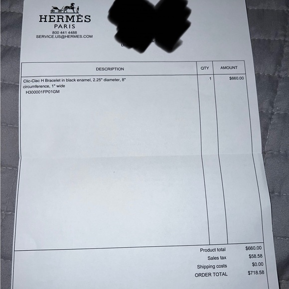 Hermes Women’s Clic Clac H Bracelet in Black Sz GM - Picture 6 of 6